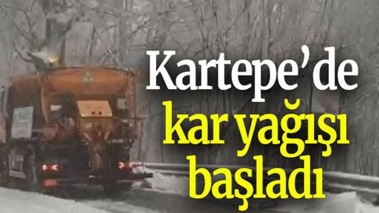Kartepe’de kar yağışı başladı